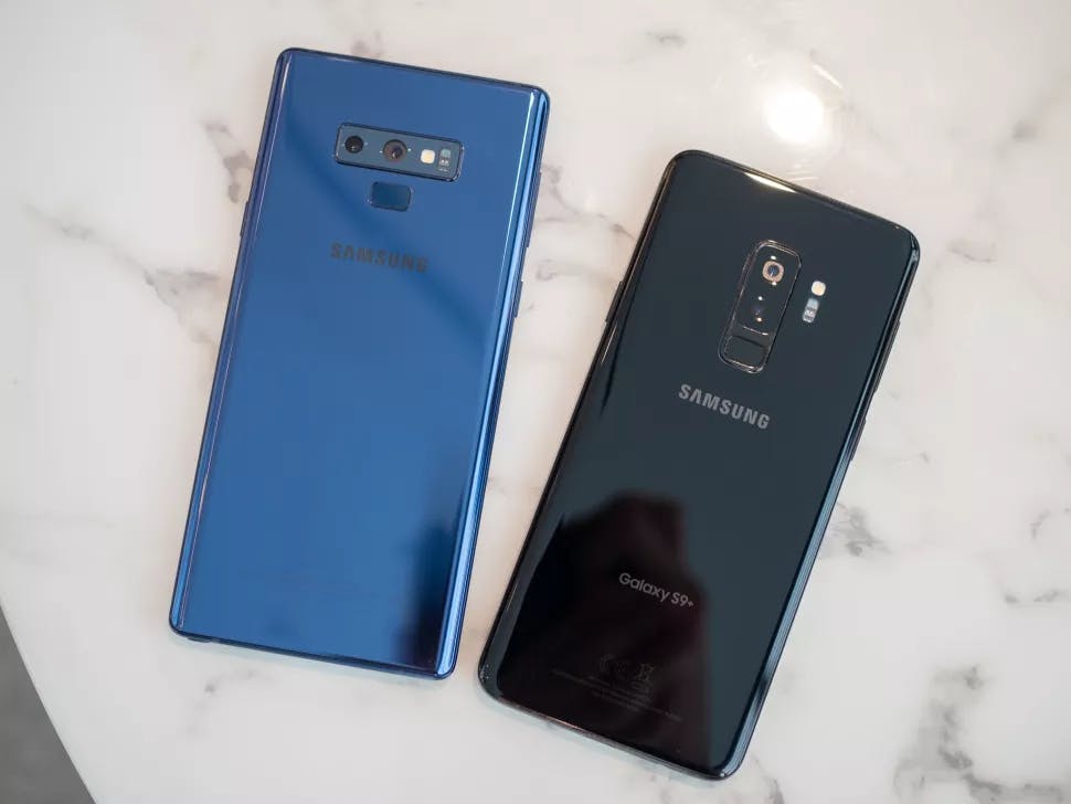 samsung note9 and samsung s9