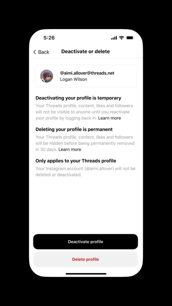 deactivate threads