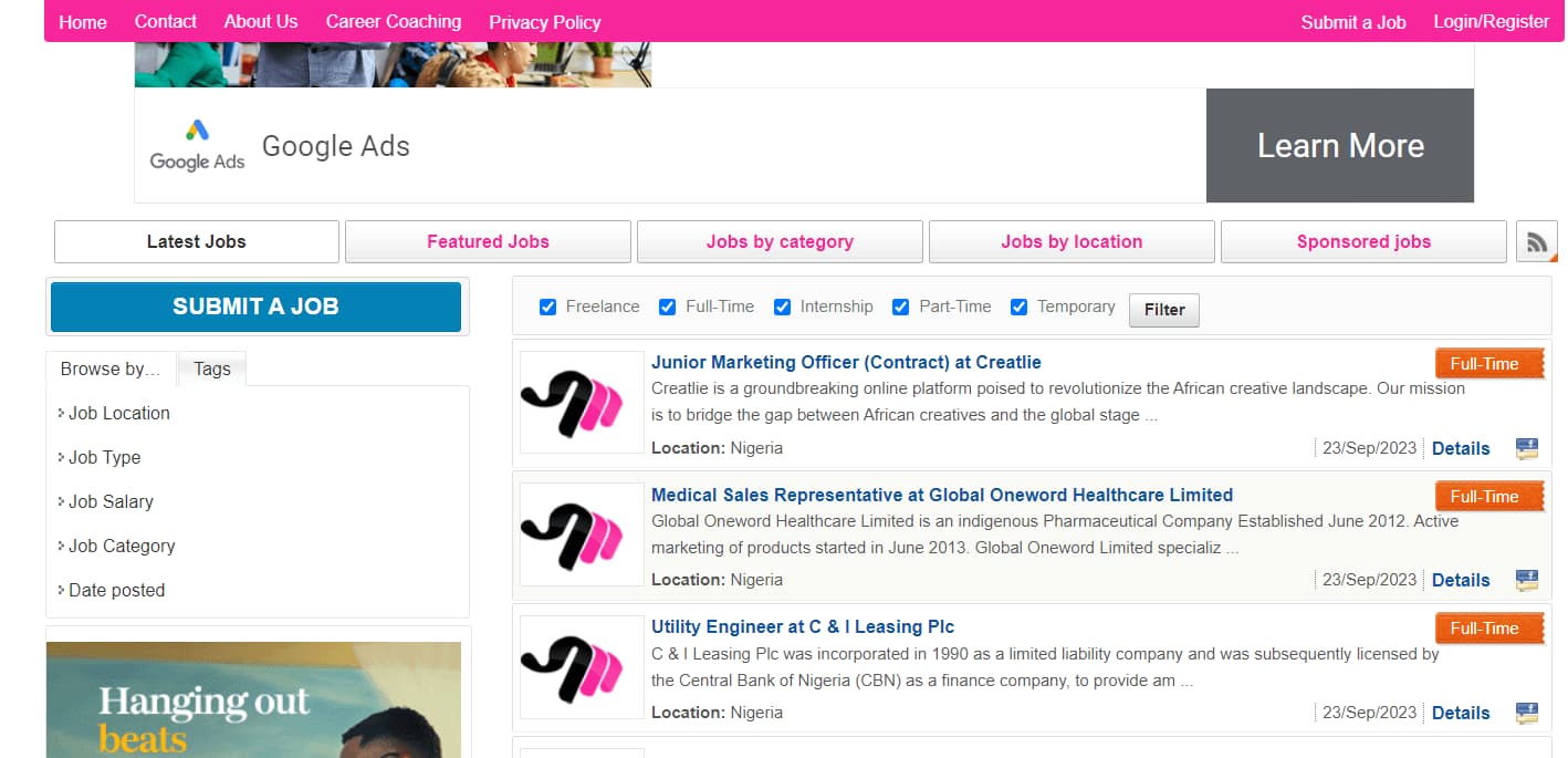 JobsInNigeria
