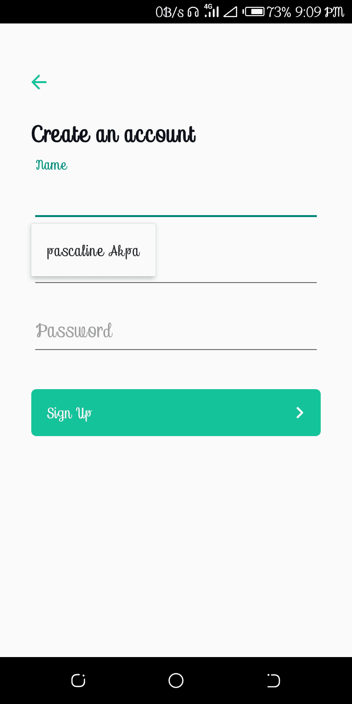 creating an account