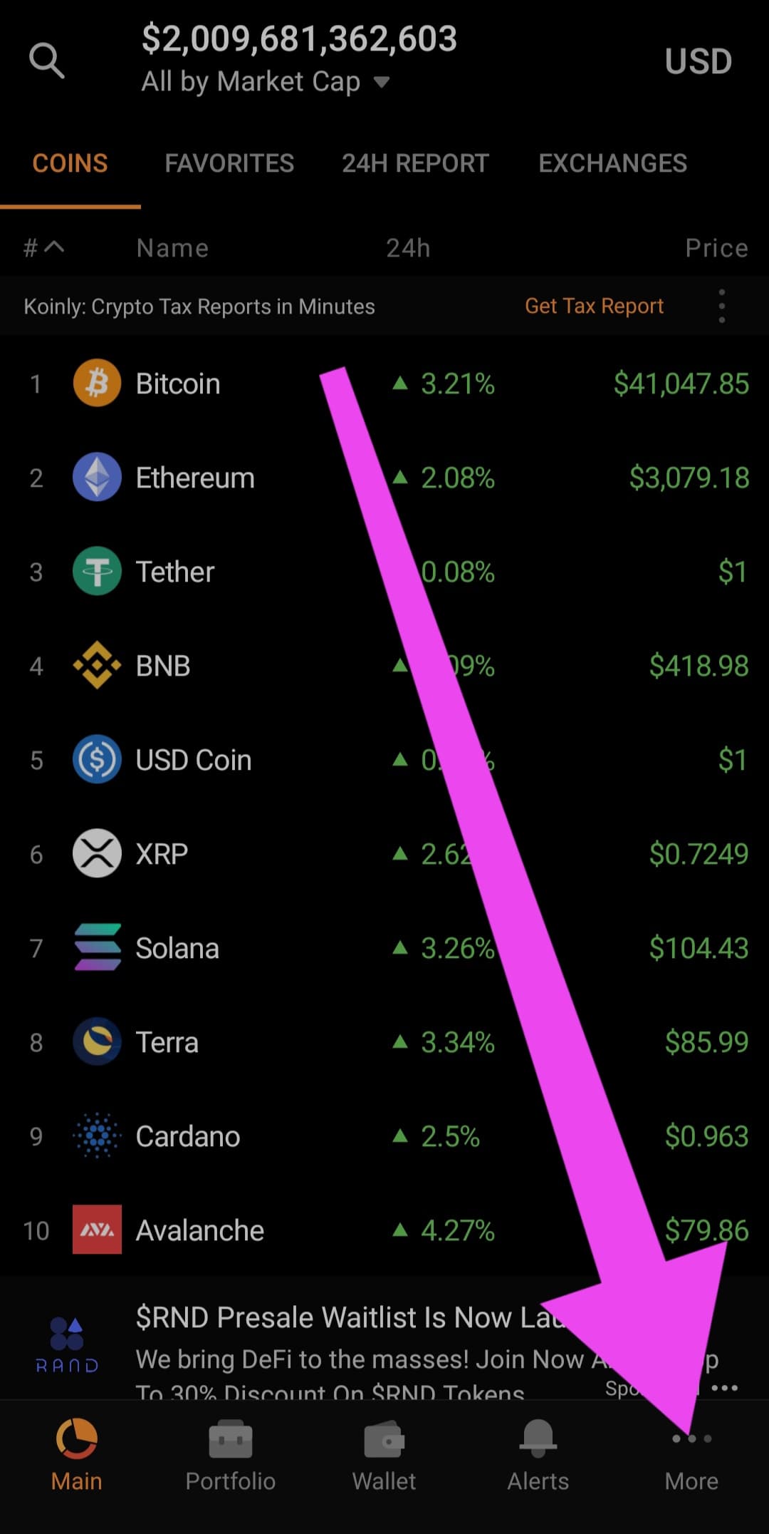 coinstats calc