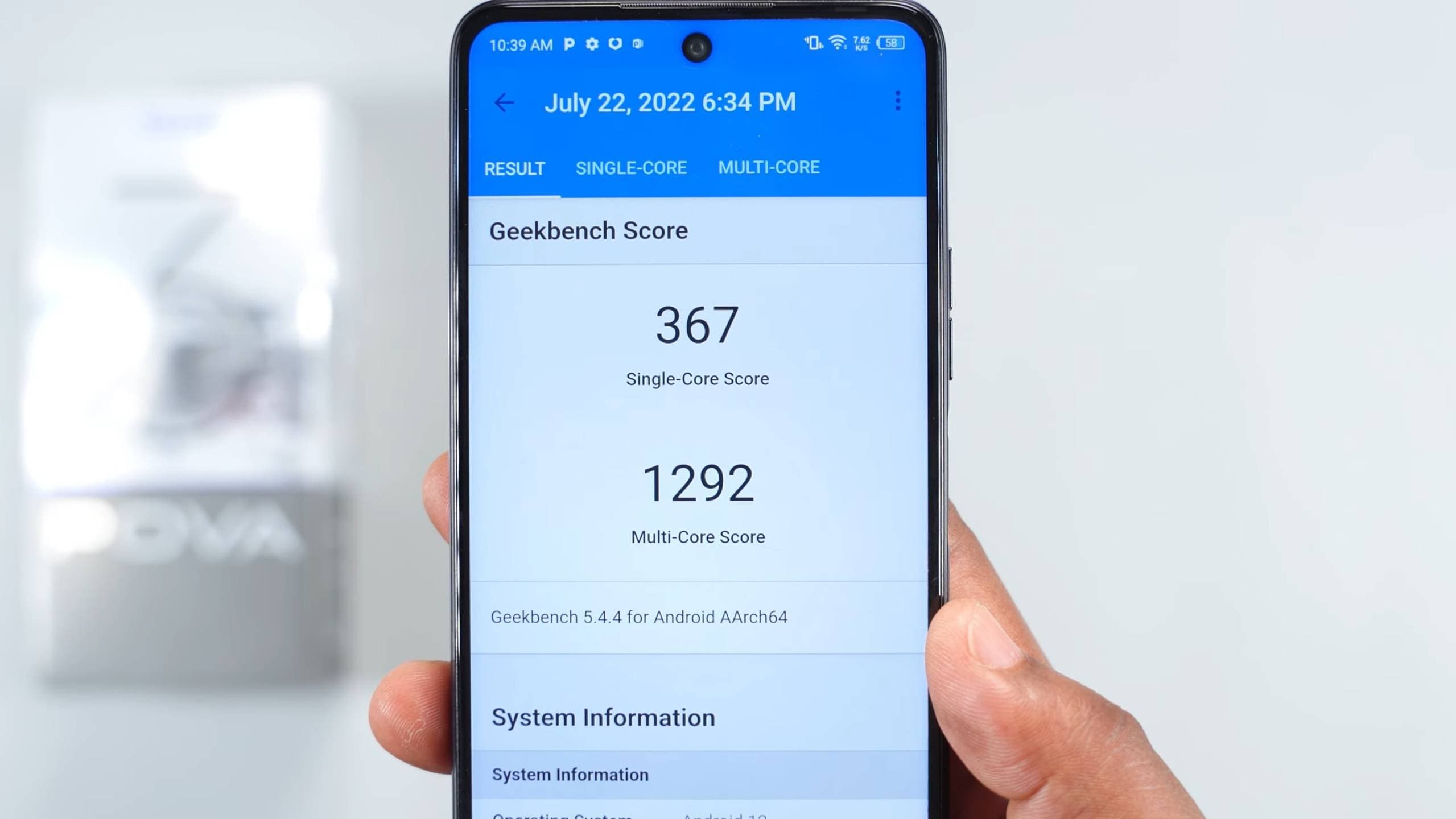 pova geekbench