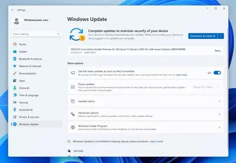 windows 11 update new