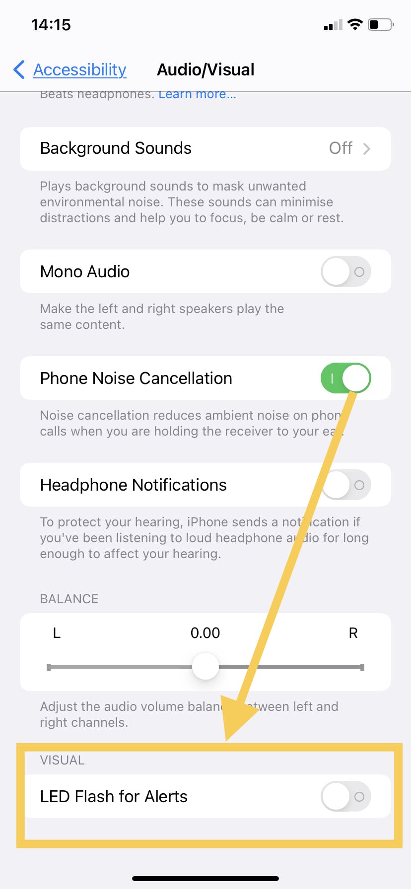 iphone led notification alerts
